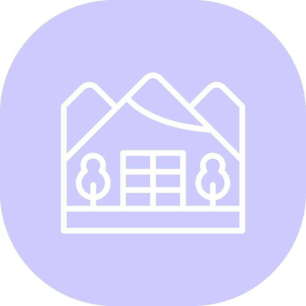 Igloo Landscape Creative Icon Design vector