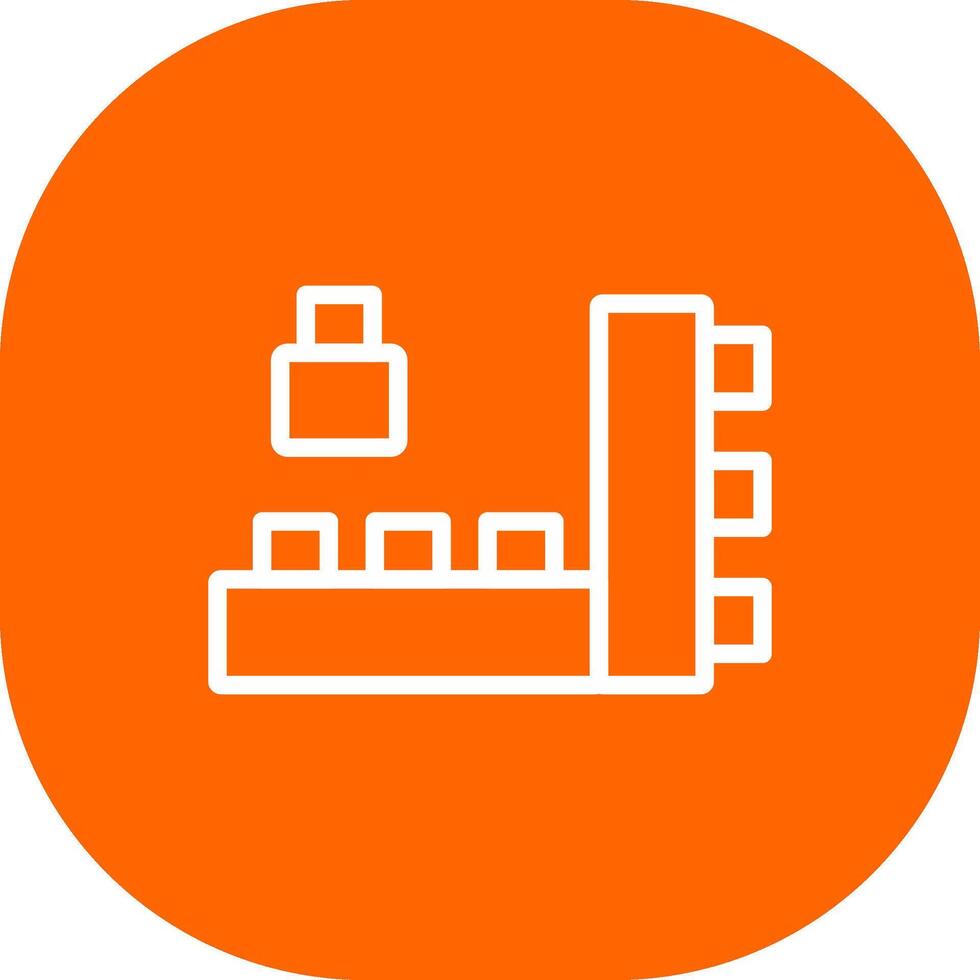 Blocks Creative Icon Design vector