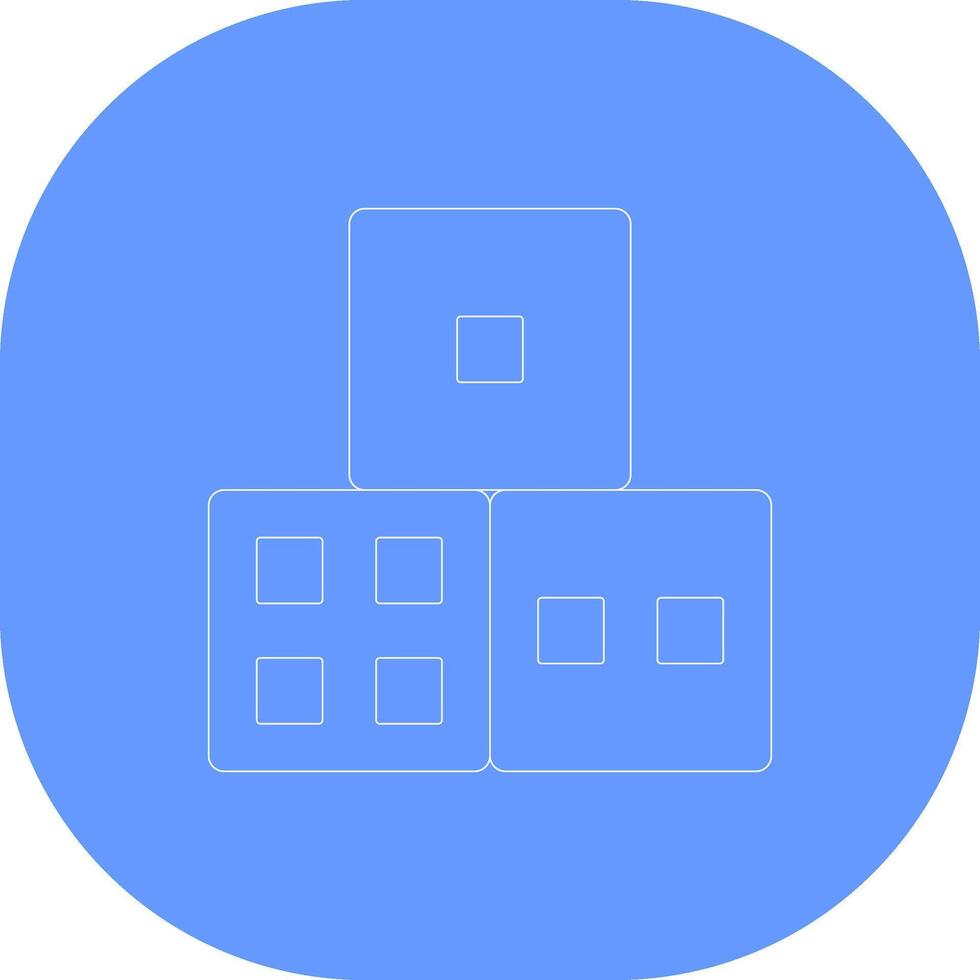 Dice Creative Icon Design vector
