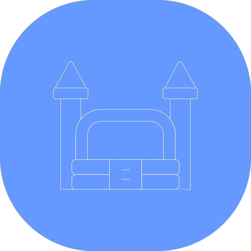 Bouncy Castle Creative Icon Design vector