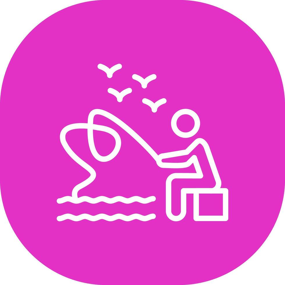 Trolling Creative Icon Design vector