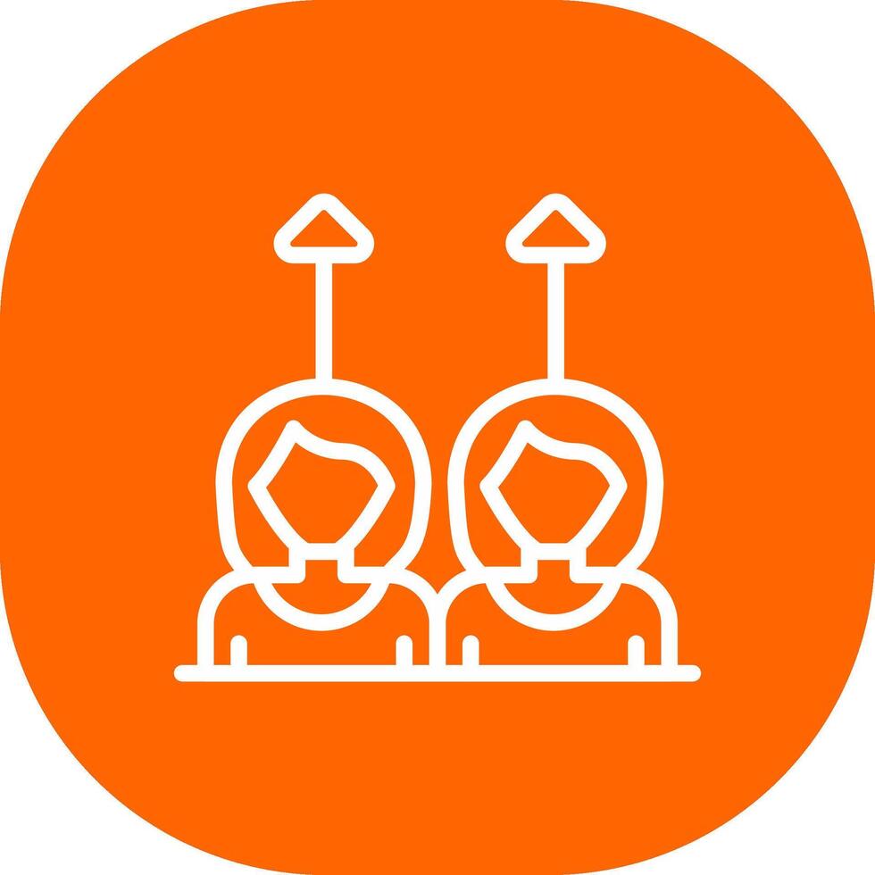 Same Approach Creative Icon Design vector