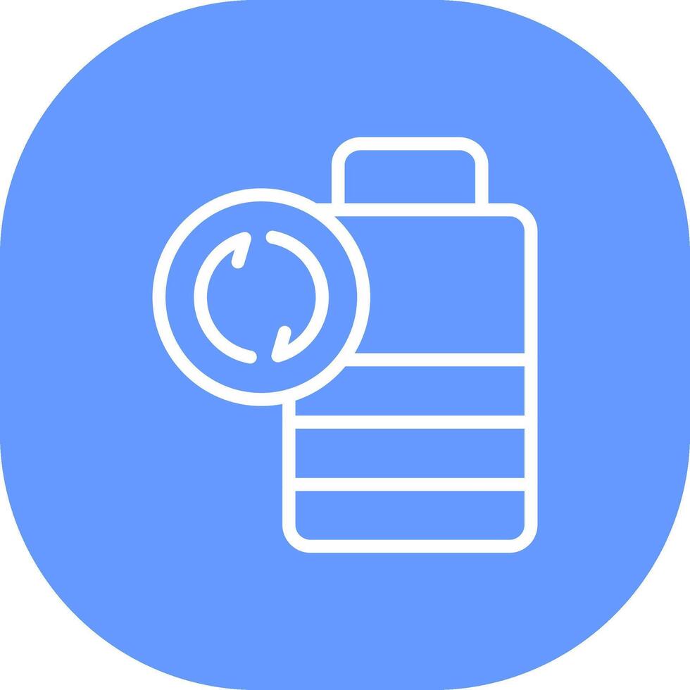 Battery Recyclings Creative Icon Design vector