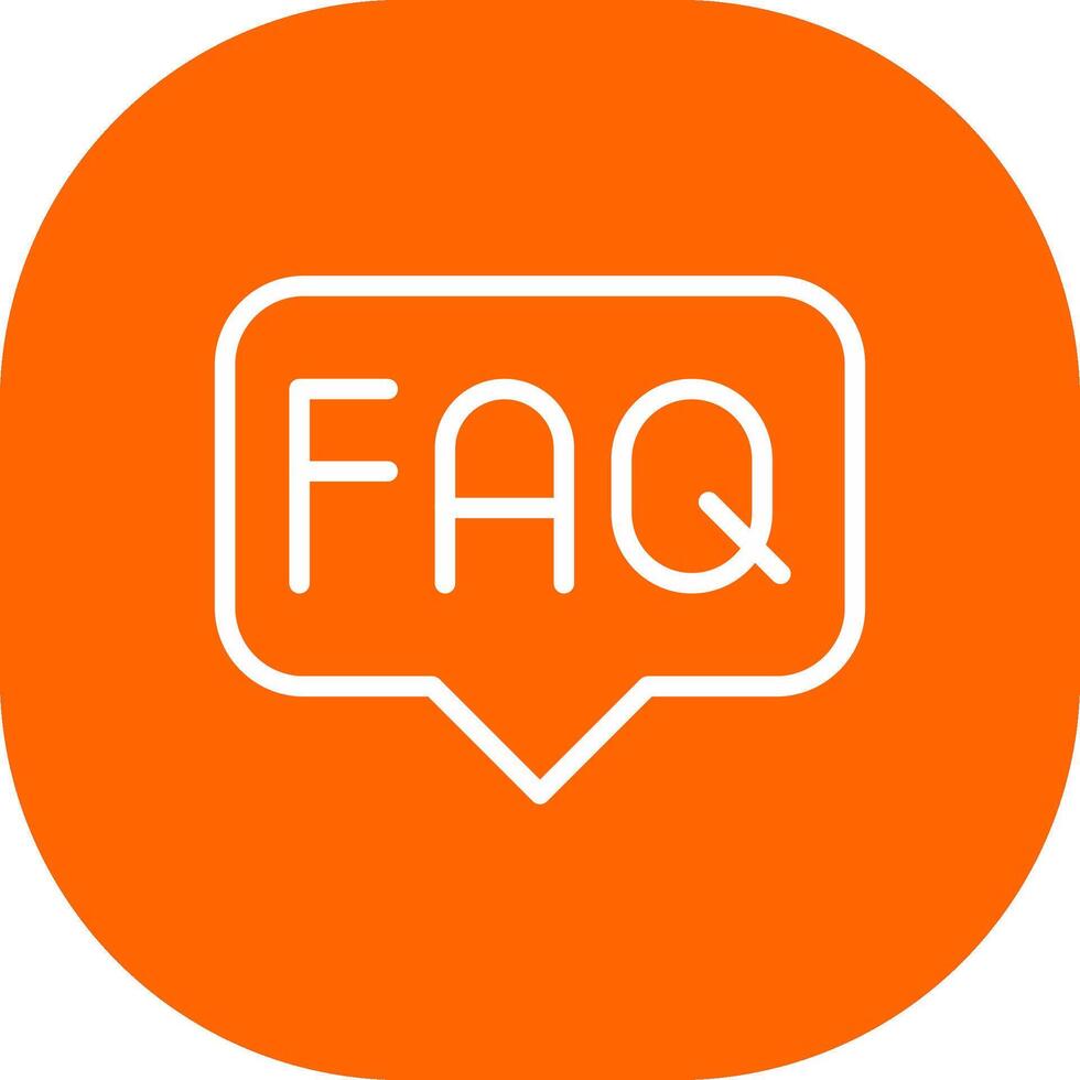 FAQ Creative Icon Design vector