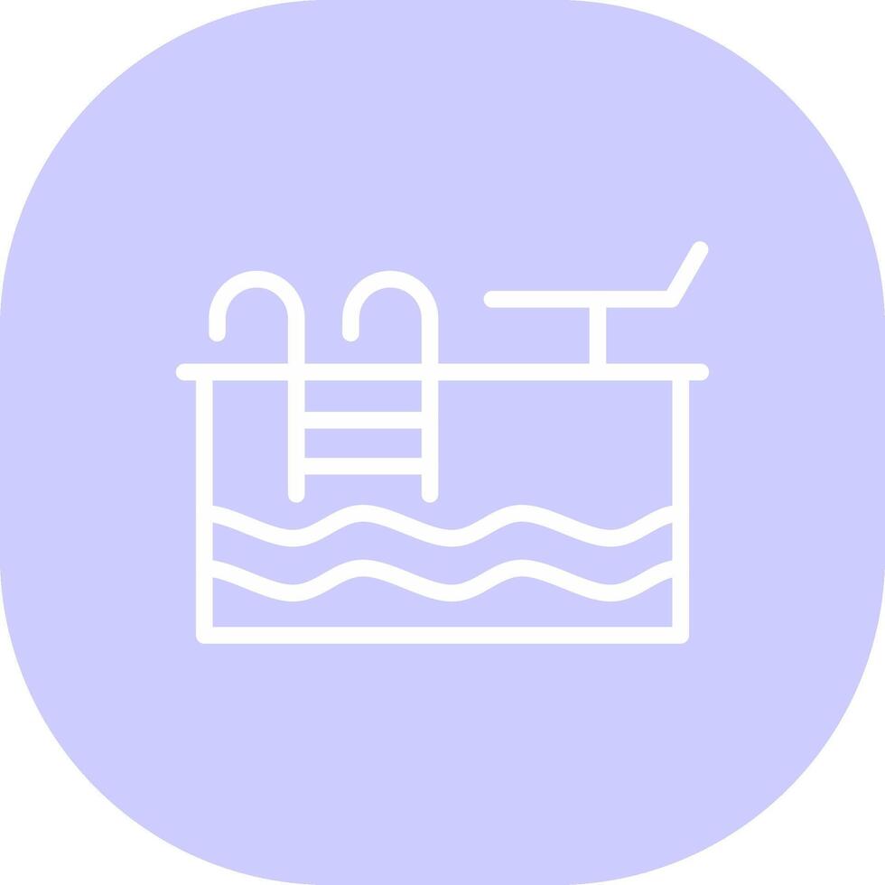 Swimming Pool Creative Icon Design vector