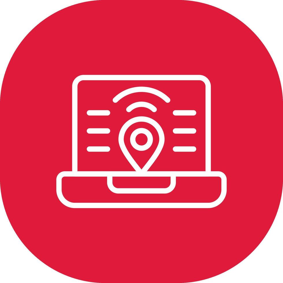 Digital Nomad Hub Creative Icon Design vector
