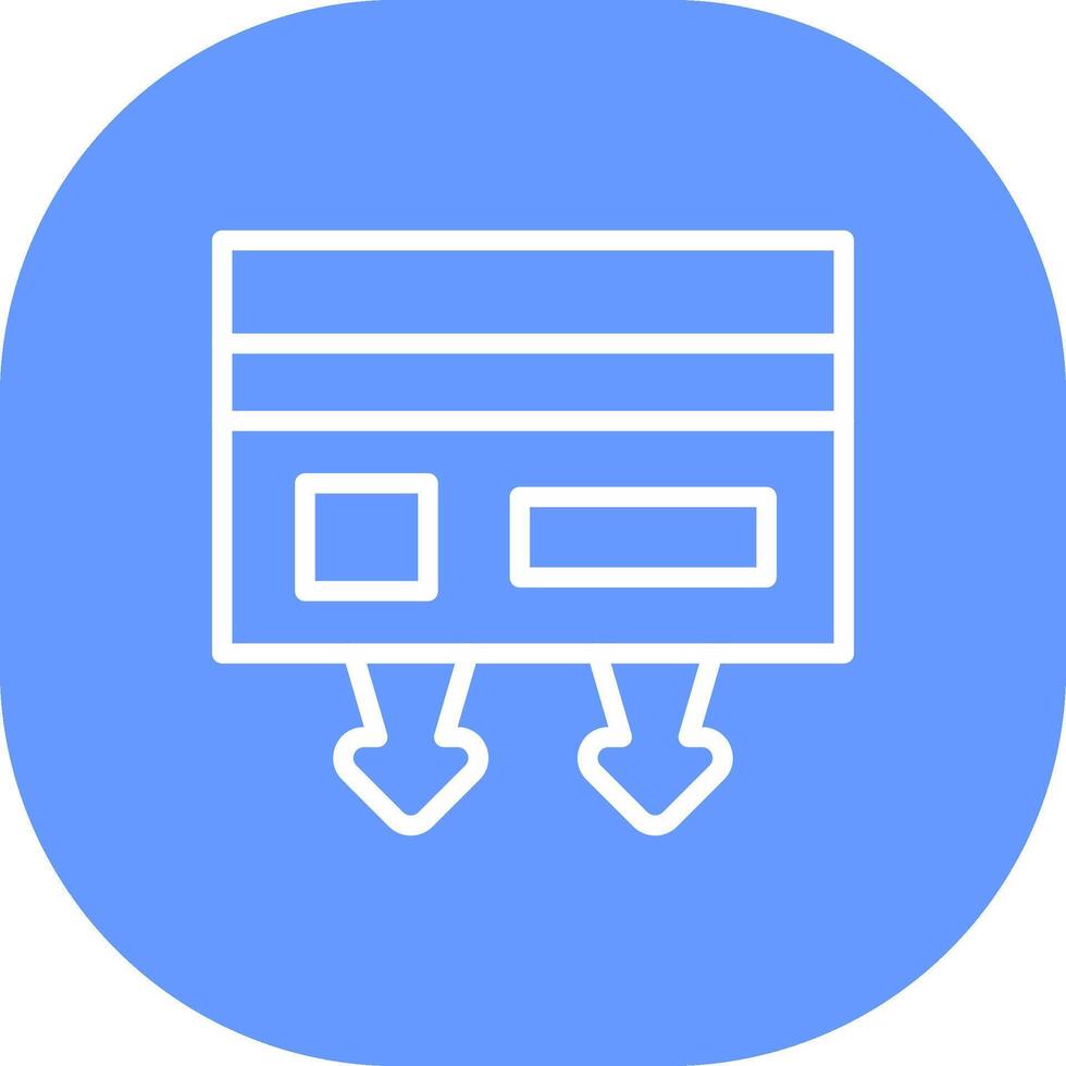 Cash Withdrawal Creative Icon Design vector