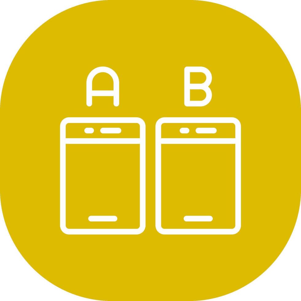 Ab Testing Creative Icon Design vector