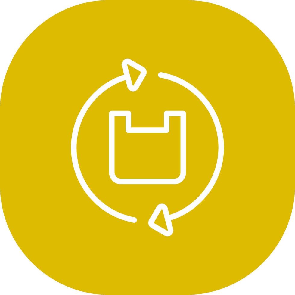 Plastic Recycle Creative Icon Design vector
