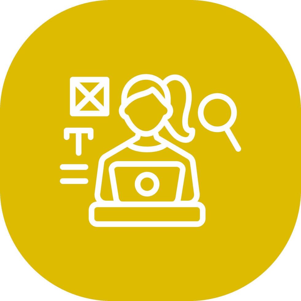 Blogger Creative Icon Design vector