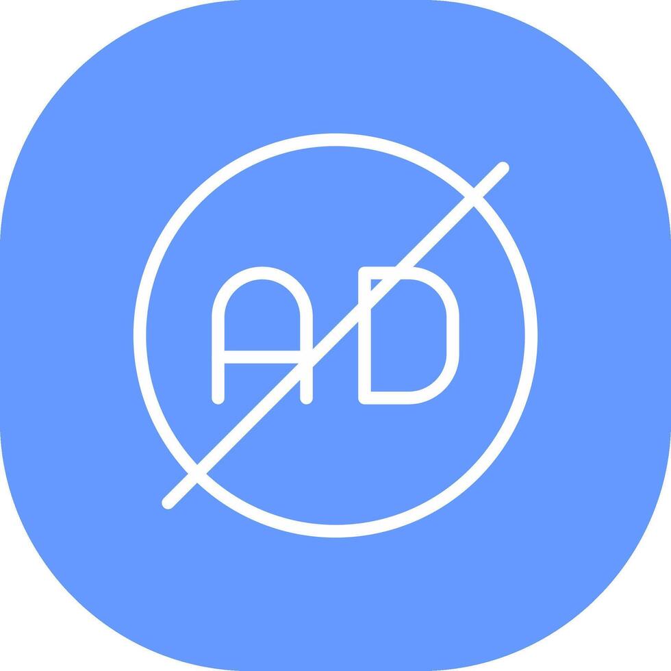 Ad Blocker Creative Icon Design vector