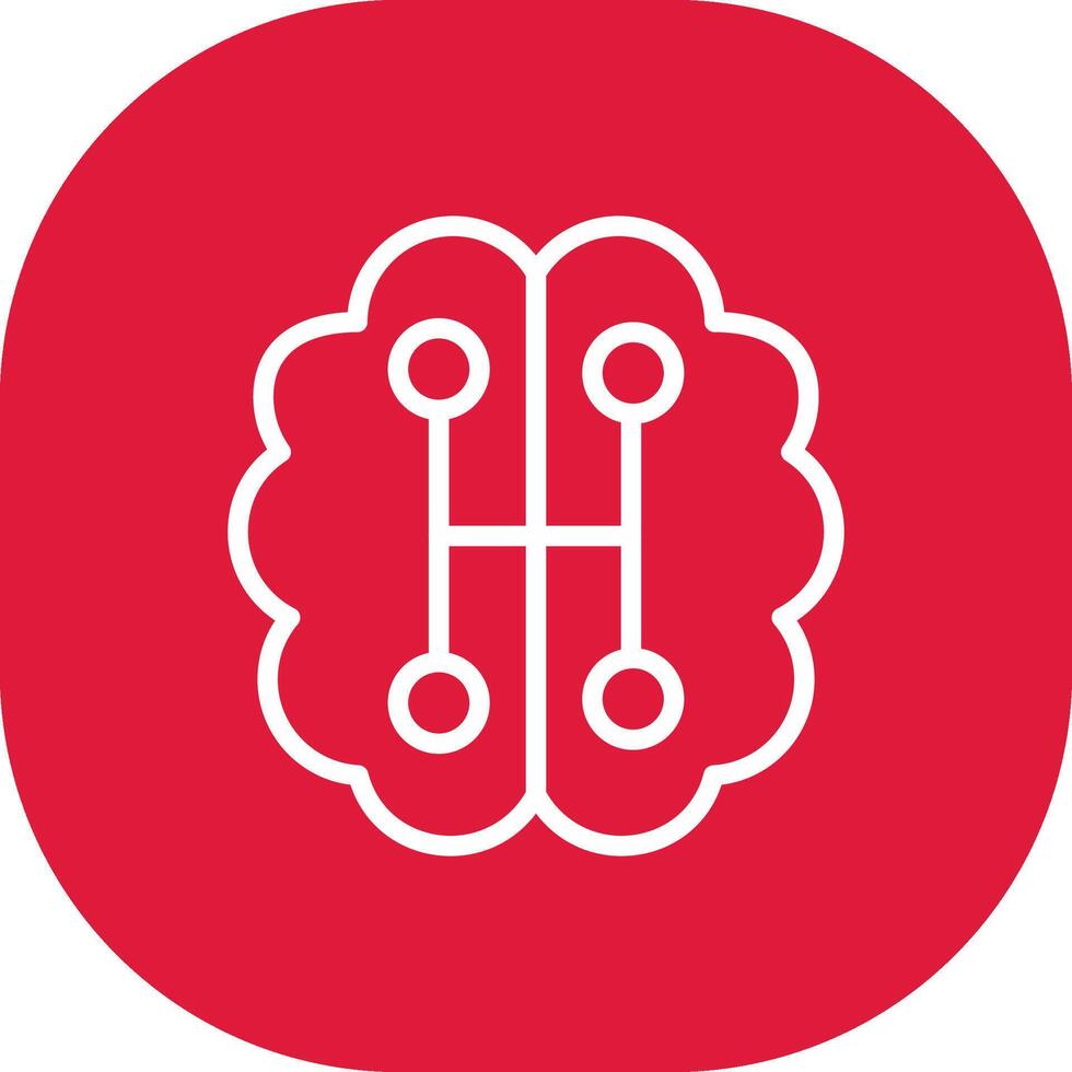 Humanoid Robot Creative Icon Design vector