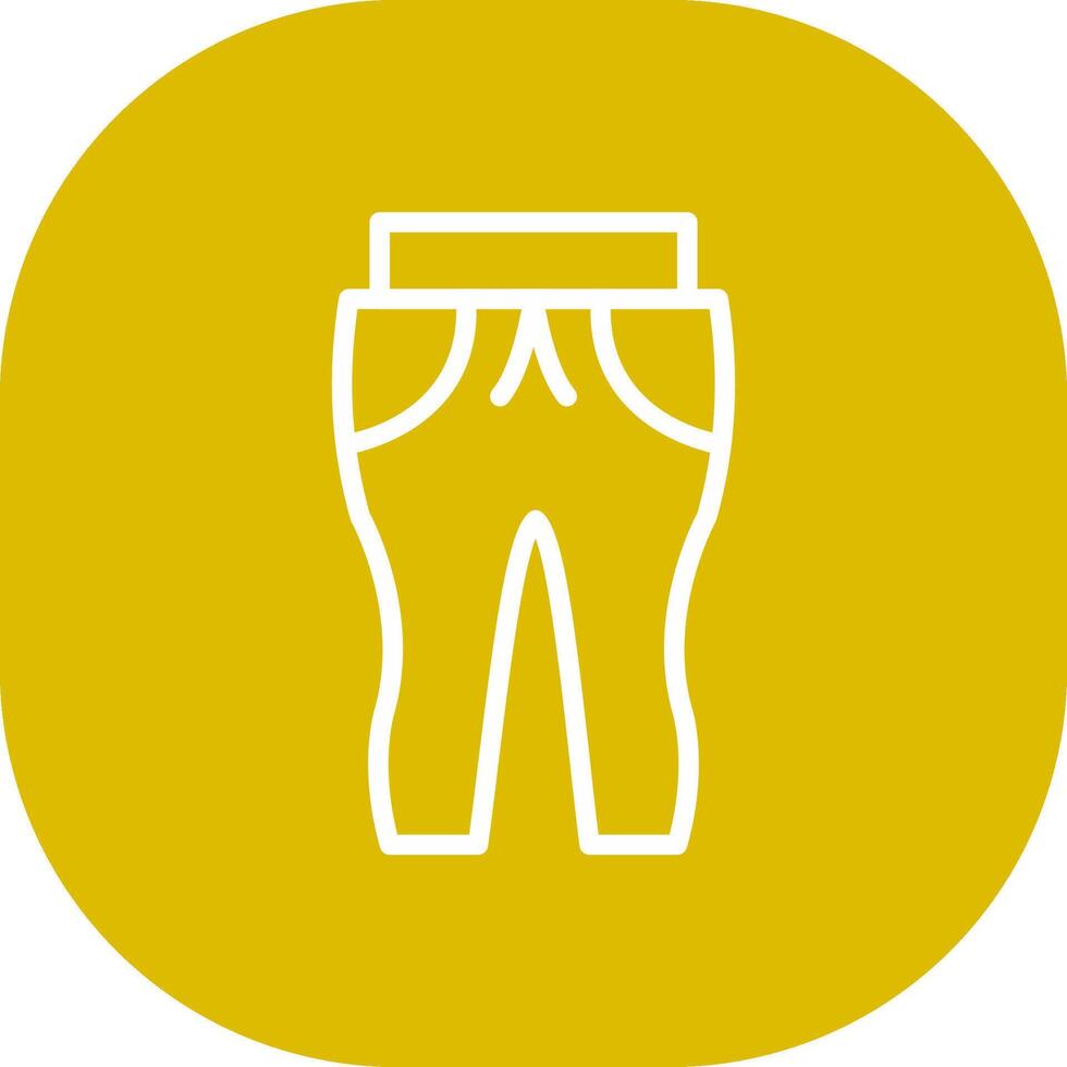 Sweat Pants Creative Icon Design vector