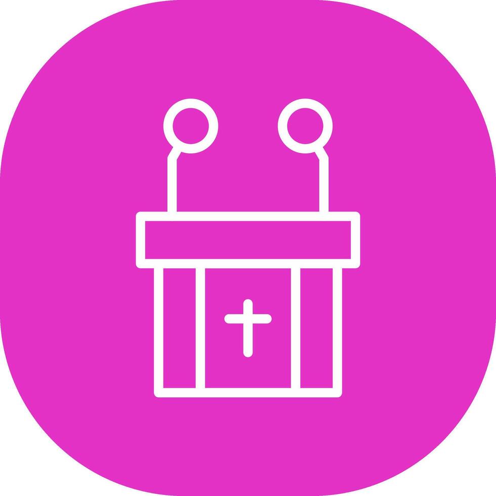 Pulpit Creative Icon Design vector