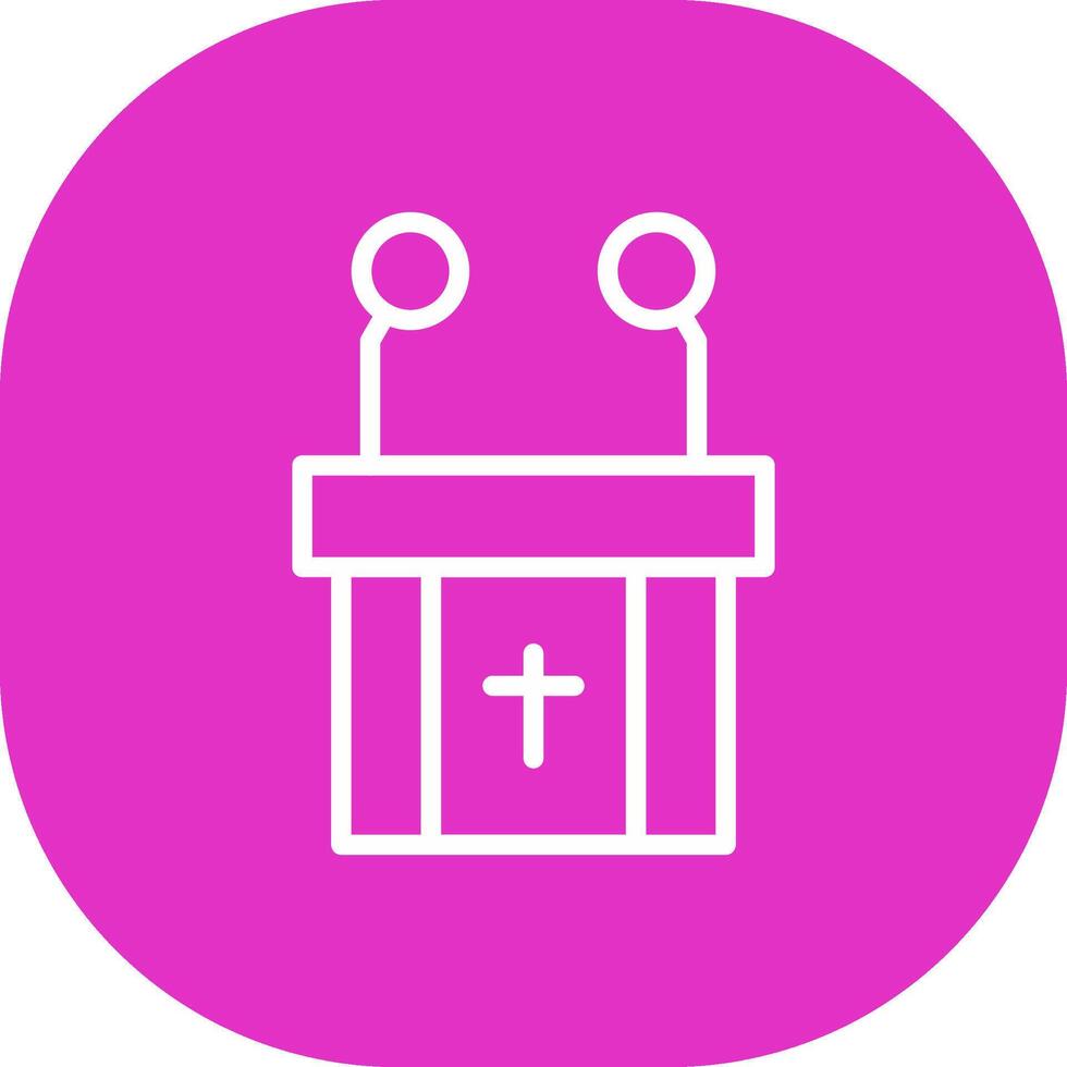 Pulpit Creative Icon Design vector