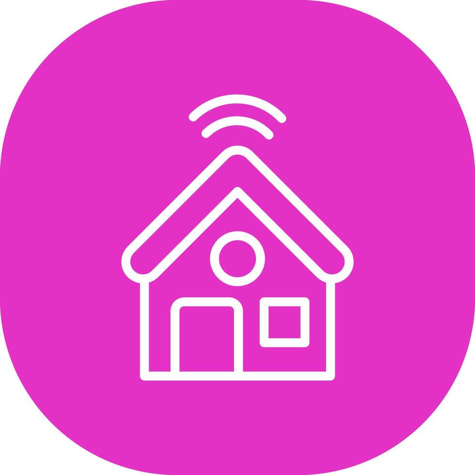 Smart Home Creative Icon Design vector