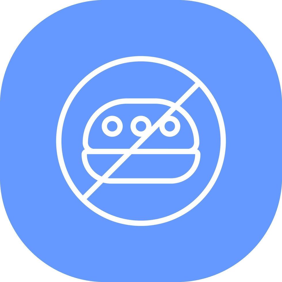 No Food Creative Icon Design vector
