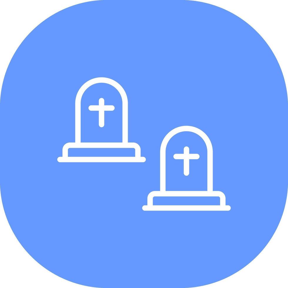 Cemetery Creative Icon Design vector