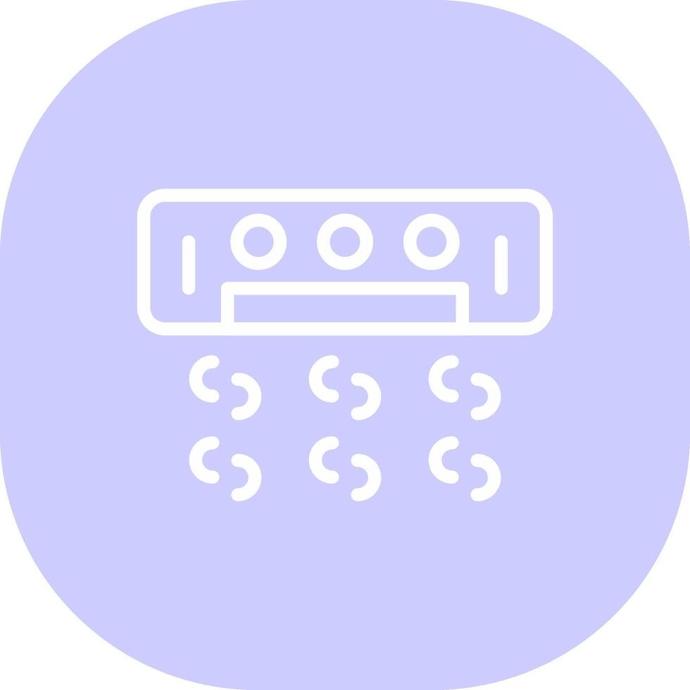 Air Conditioner Creative Icon Design vector
