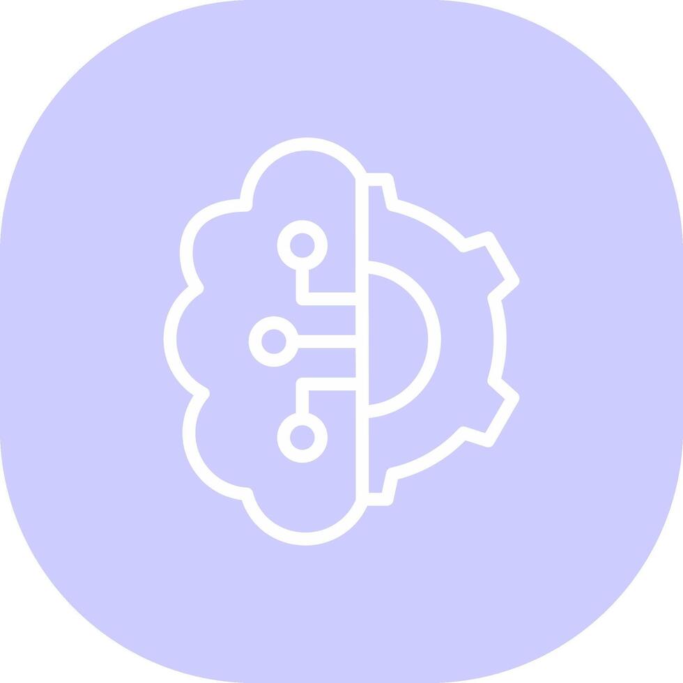 Artificial Intelligence Creative Icon Design vector