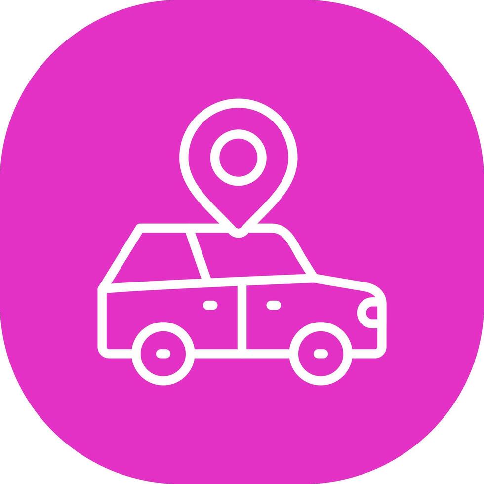 Car Location Creative Icon Design vector