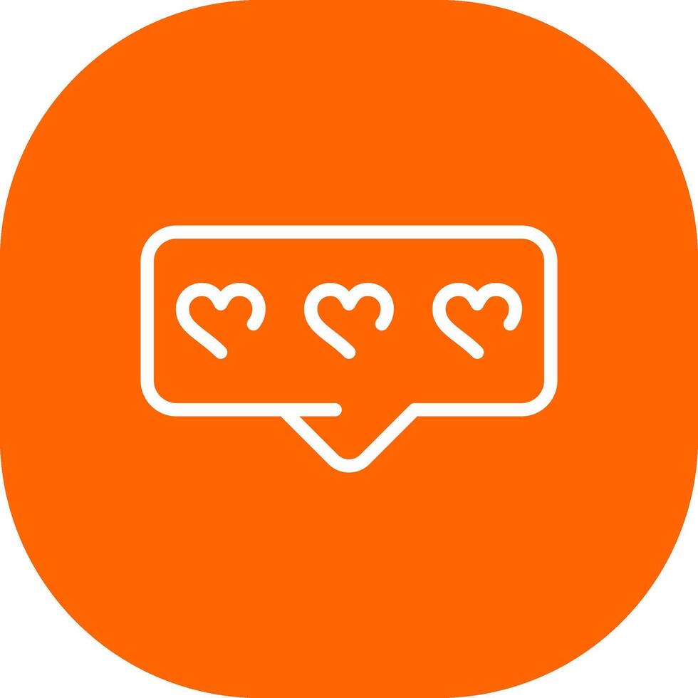 Comment Heart Creative Icon Design vector