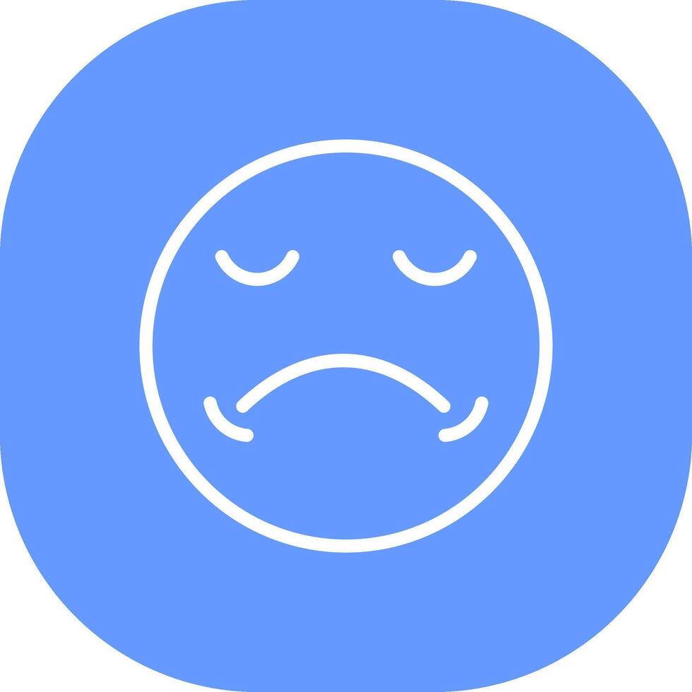 Sad Creative Icon Design vector