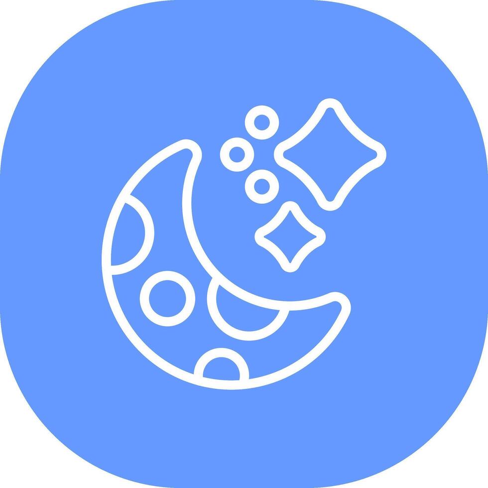 Moon Stars Creative Icon Design vector