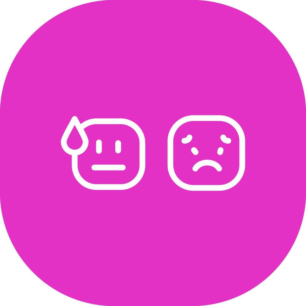 Basic Emotion Creative Icon Design vector