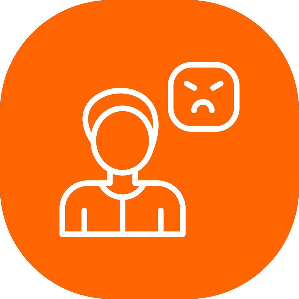 Angry Creative Icon Design vector