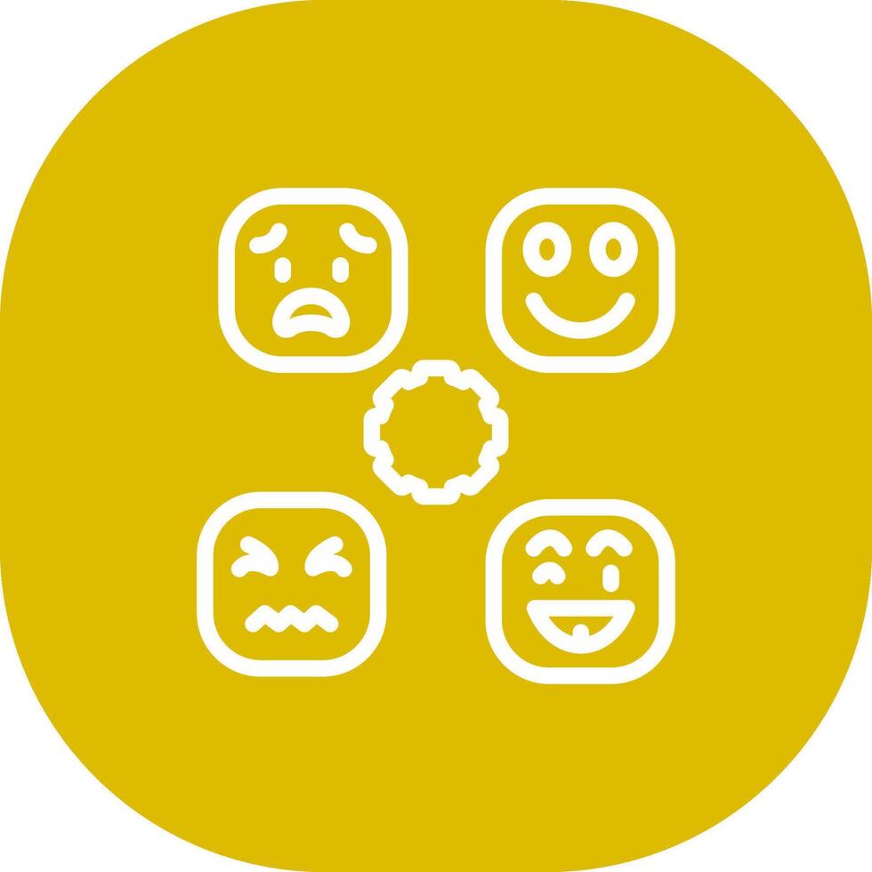 Perceiving Emotions Creative Icon Design vector