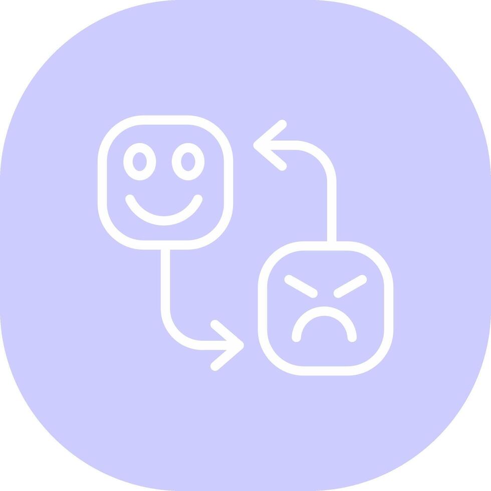 Mood Swing Creative Icon Design vector