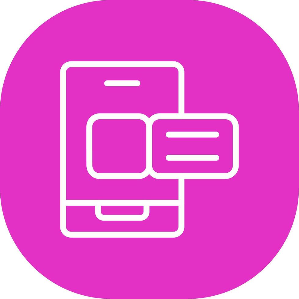 Mobile Boarding Pass Creative Icon Design vector