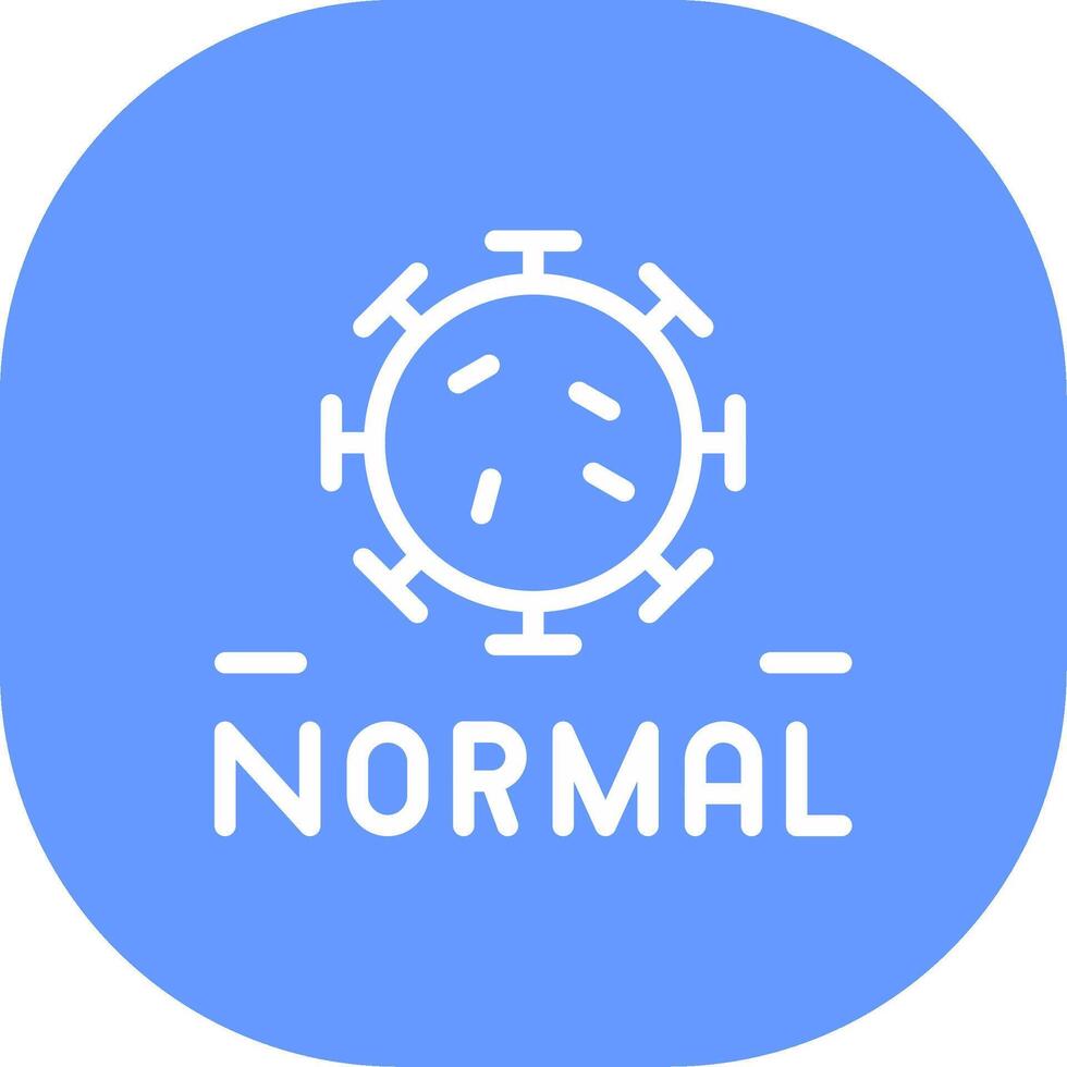 New Normal Creative Icon Design vector