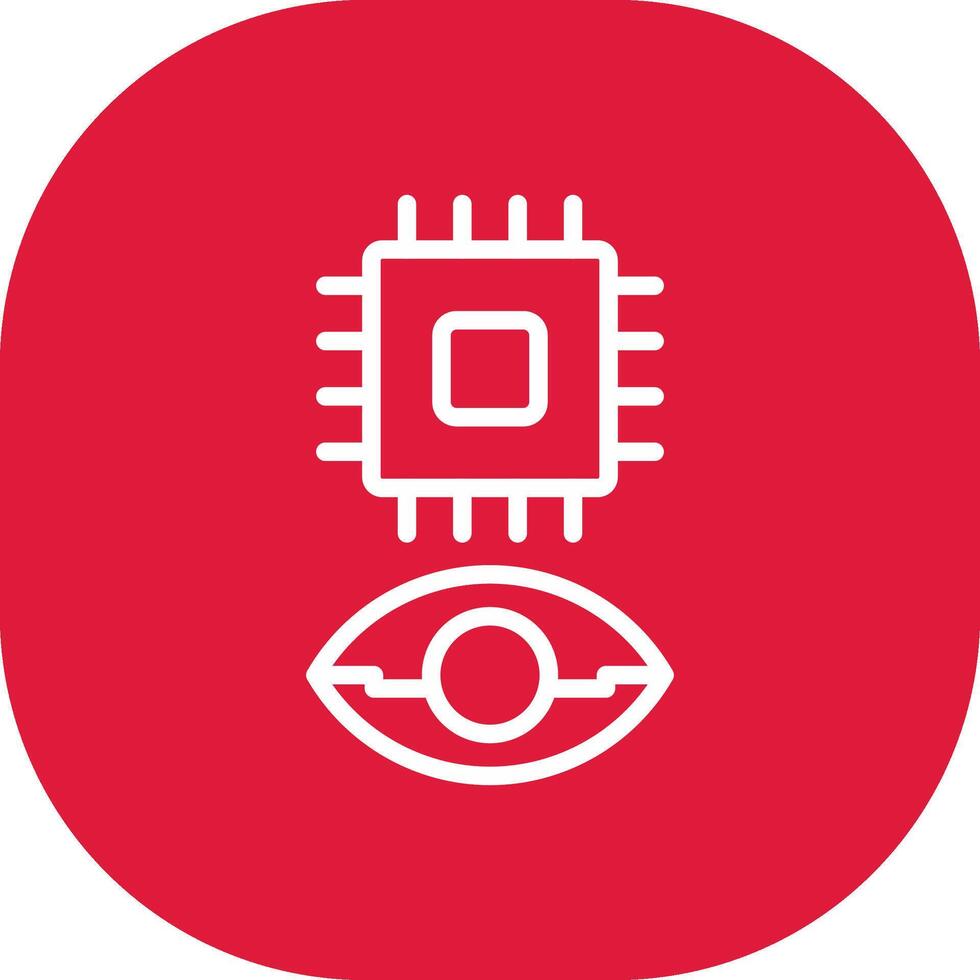 Eye Augmentation Creative Icon Design vector