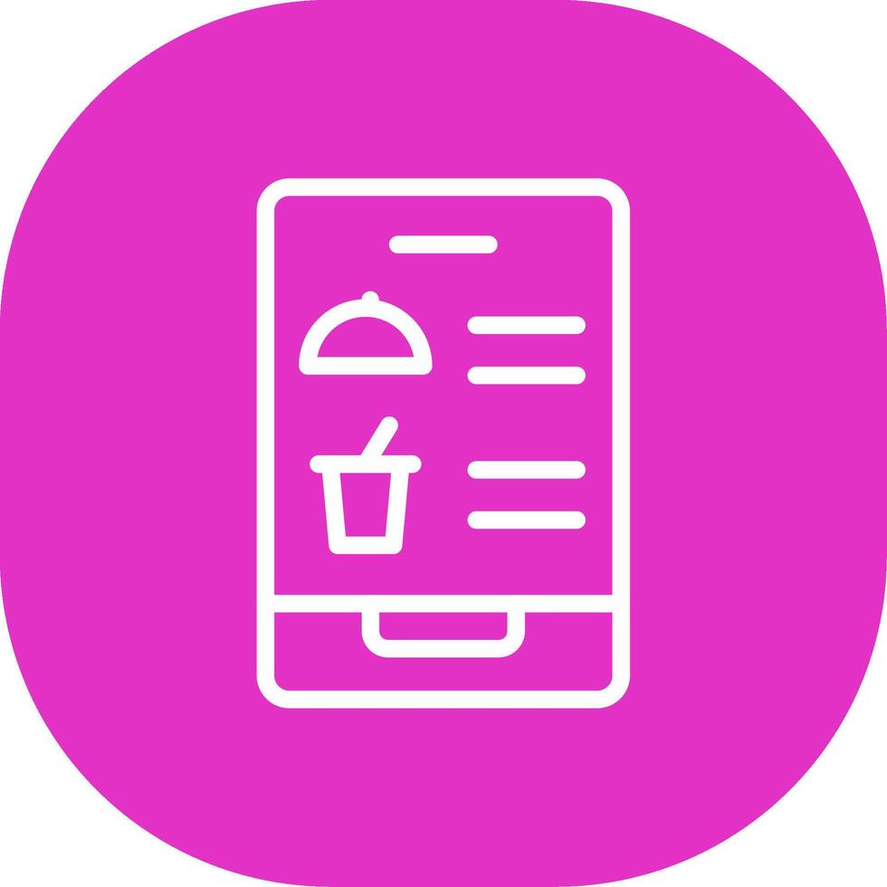 Digital Inflight Menu Creative Icon Design vector
