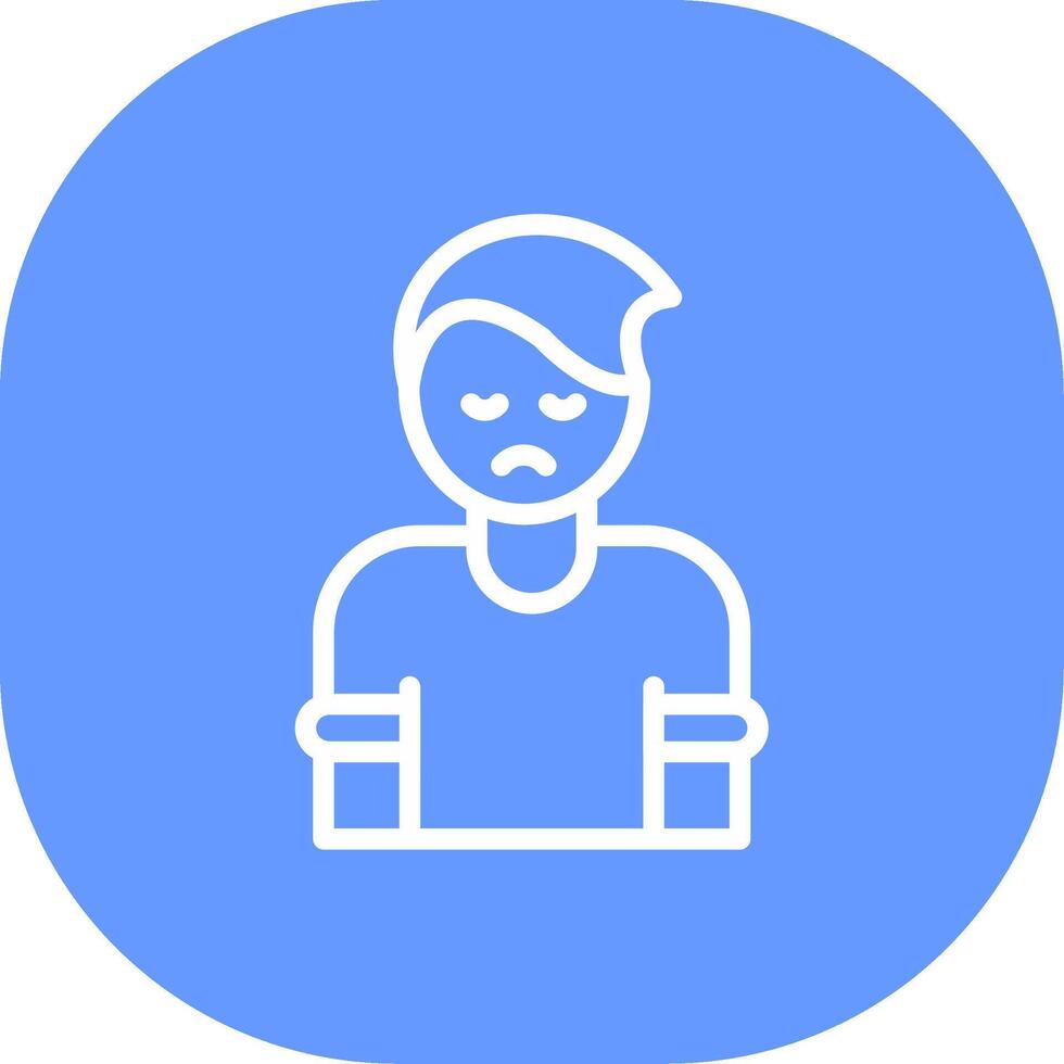 Depression Creative Icon Design vector