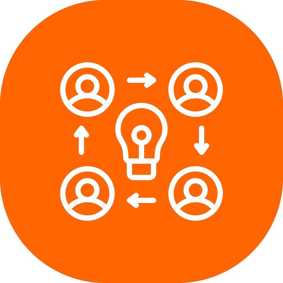 Collaboration Creative Icon Design vector