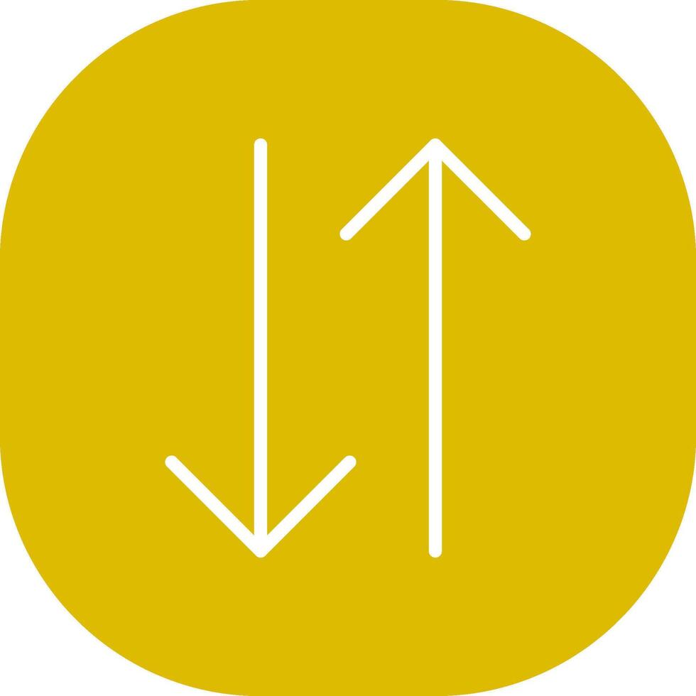 Double Arrow Creative Icon Design vector