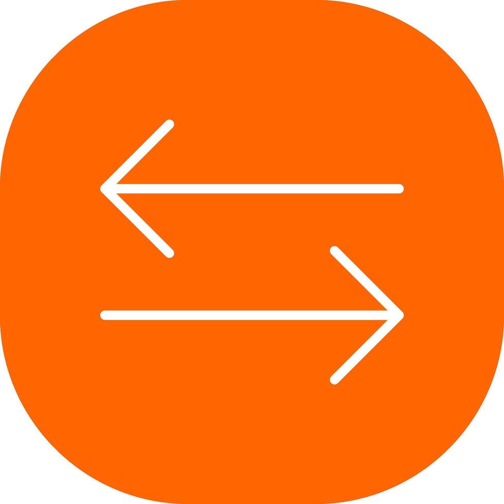 Double Arrow Creative Icon Design vector