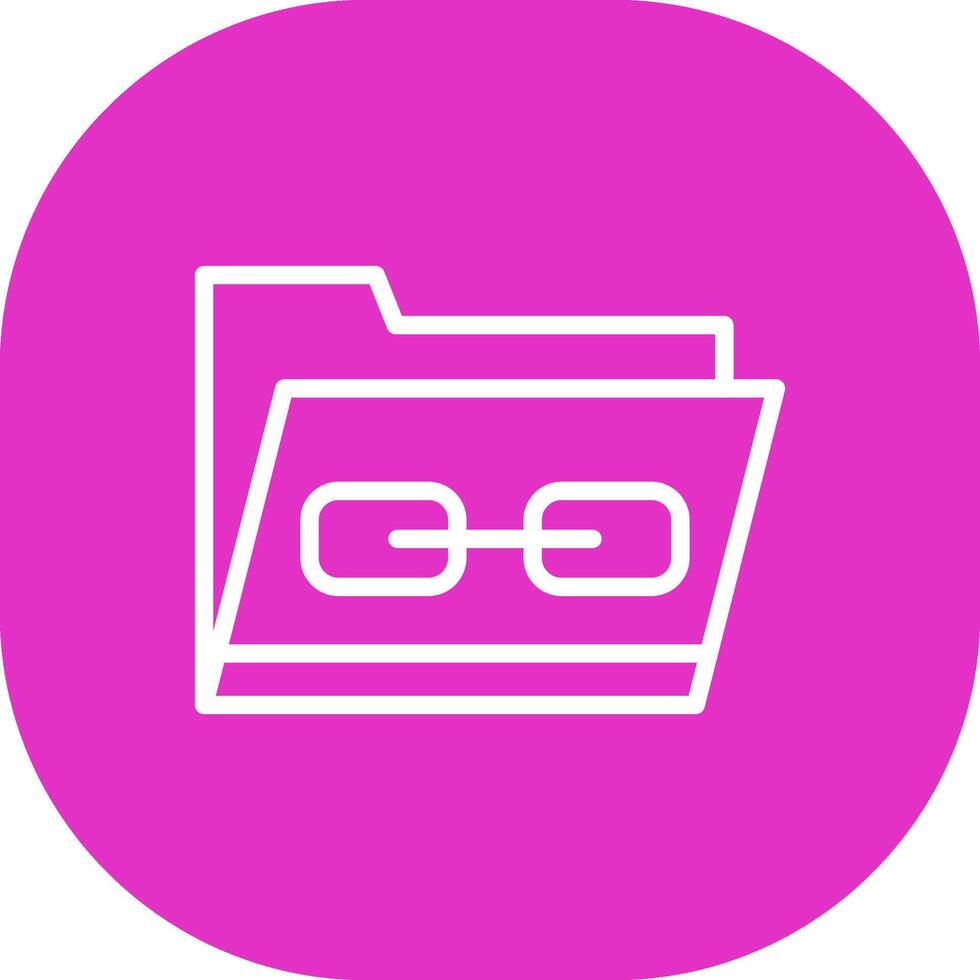 Link Folder Creative Icon Design vector