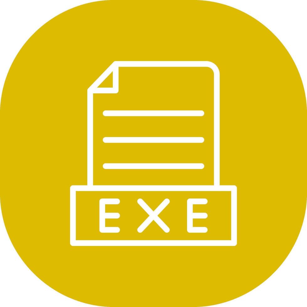 Exe Creative Icon Design vector