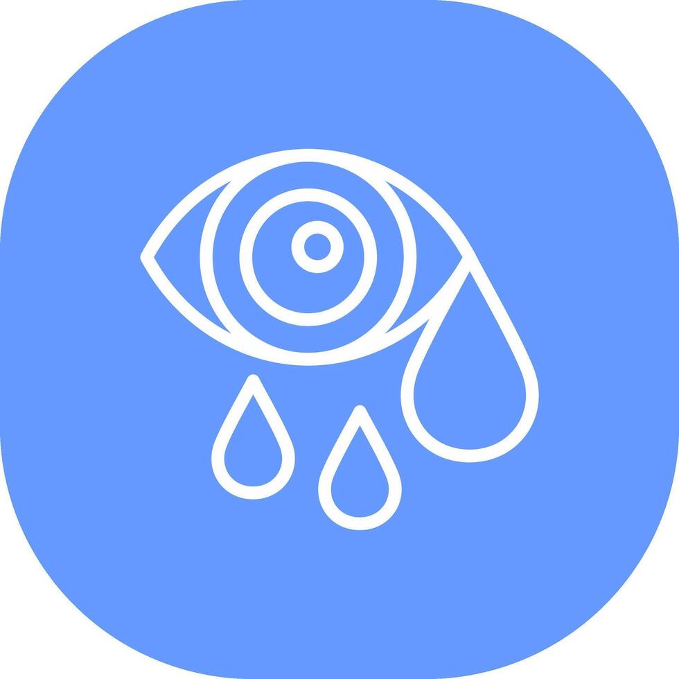 Watery Eyes Creative Icon Design vector