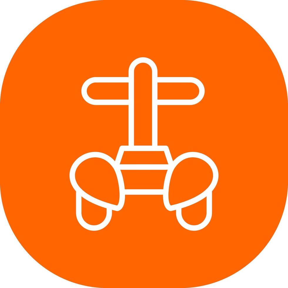 Police Segway Creative Icon Design vector
