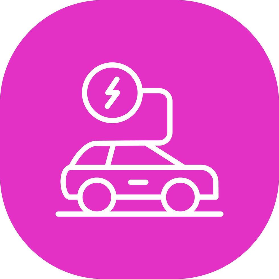 Electronic Car Creative Icon Design vector