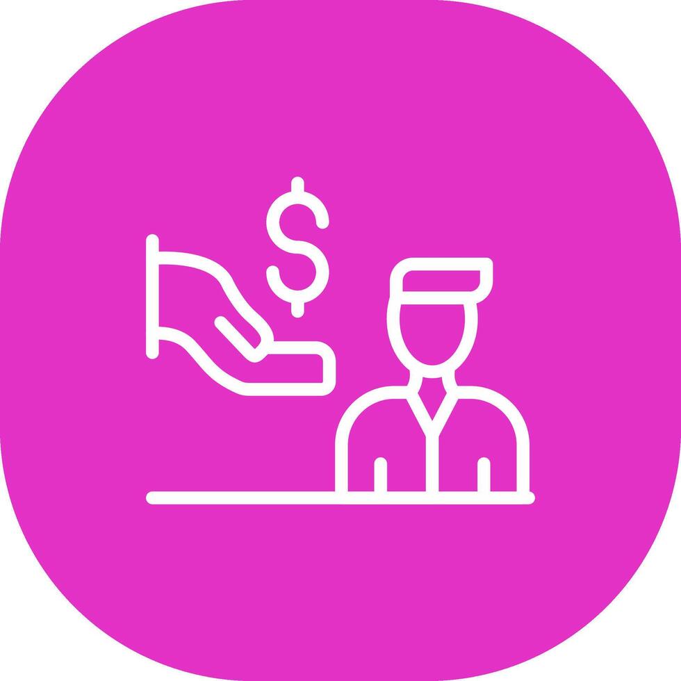 Dealer Prep Fees Creative Icon Design vector