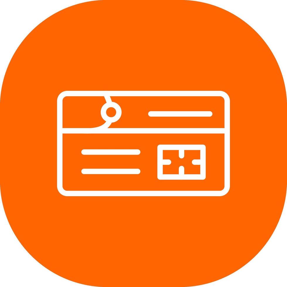 Debit Card Creative Icon Design vector