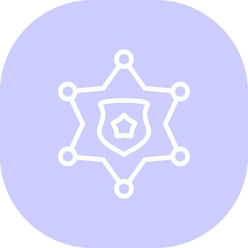 Sheriff Badge Creative Icon Design vector