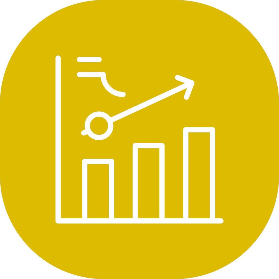 Clustered Bar Creative Icon Design vector