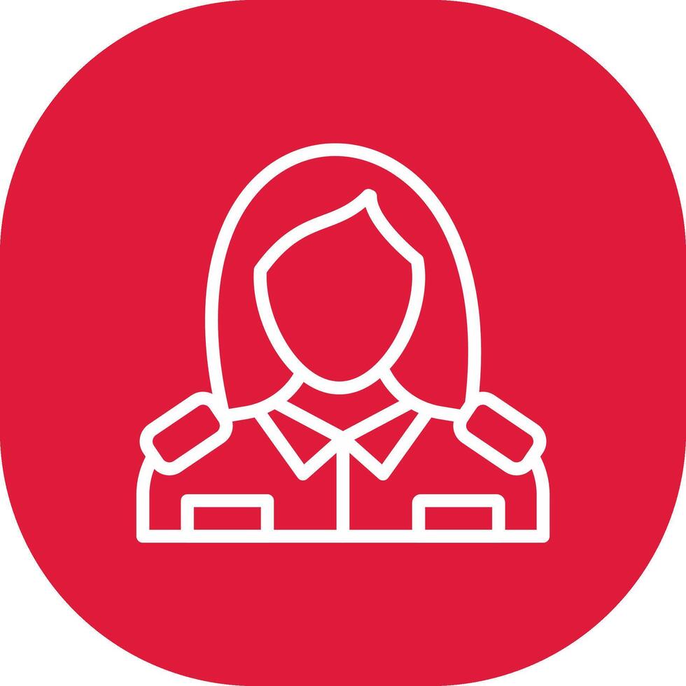 Lady Police Creative Icon Design vector